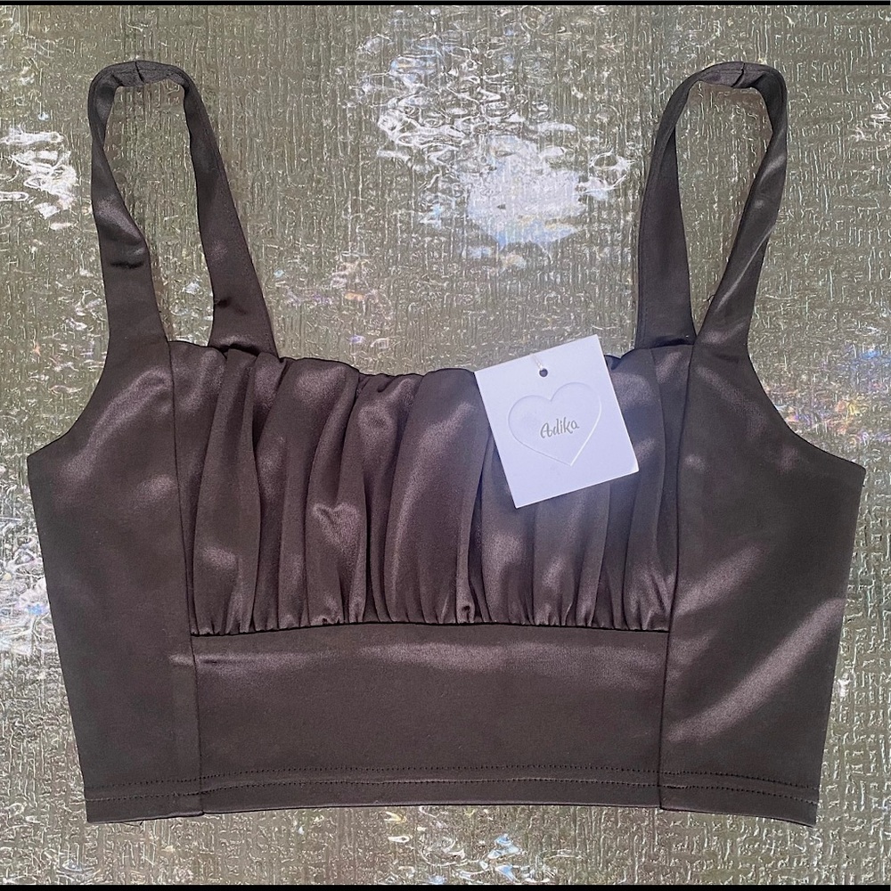 Adika silk crop top